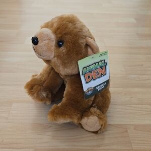 Adventure Planet Plush Animal Den 10" Grizzly Bear Stuffed Animal Plush Toy